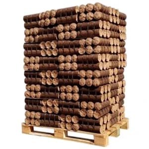 Bois densifié — Bûches de nuit — Palette de 960 kg