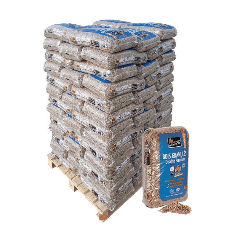 Granulés de bois Woodstock — 78 sacs de 15 kg